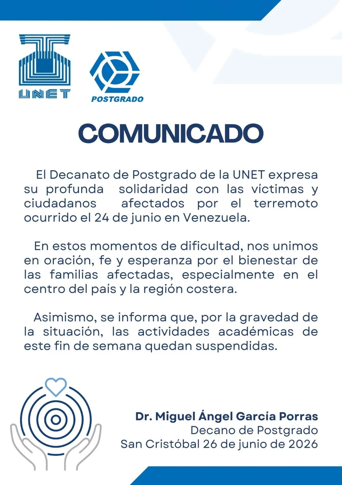 COMUNICADO